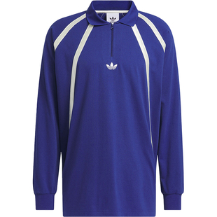 Adidas/阿迪达斯正品RUGBY POLO情侣款运动长袖POLO衫IR6378