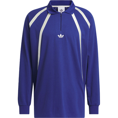 阿迪达斯男女运动长袖POLO衫