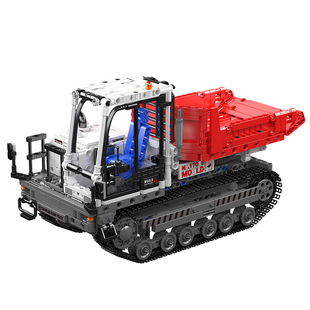 宇星模王工程系列电动遥控履带翻斗车积木拼装模型男孩生日礼物