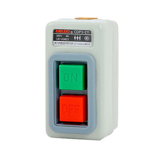 德力西扣押开关CDP3-211 380V 动力压扣开关三相电机启动按钮开关