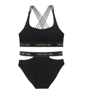 运动瑜伽美背内衣辣妹背心女可外穿高强度防震跑步防下垂文胸套装