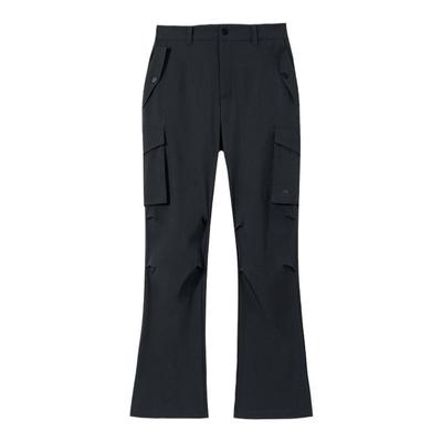 拓路者女秋冬加绒大口袋喇叭裤