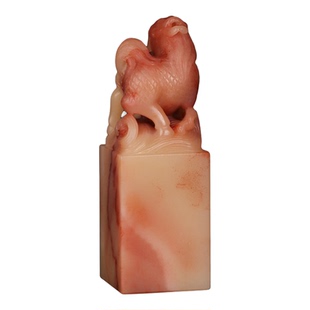 【一等品】西泠印社寿山芙蓉石兽钮方章《瑞麟踏云》高档石材印章书法国画手工篆刻玉石闲章定制落款孤品章