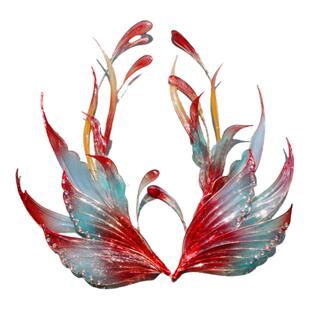 造花液凤凰古风汉服头饰配饰新娘汉服旅拍发冠头饰配饰头冠发饰