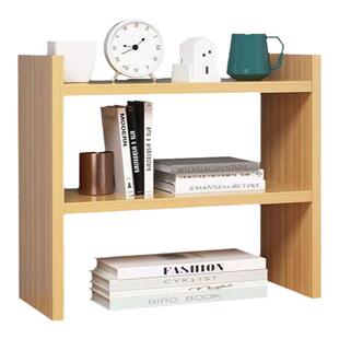 实木桌面收纳柜木柜桌面置物架多层组合书架宿舍办公文件简易化妆