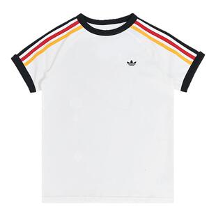 Adidas阿迪达斯新款儿童装男大童三叶草短袖休闲百搭T恤KQ8369