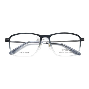 新款精工钛赞 全框钛材超轻 复古男女时尚板材近视眼镜框架TS6101