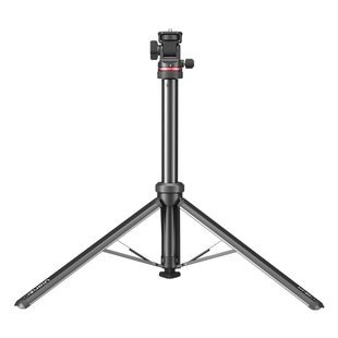 Ulanzi优篮子 MT80一键打开三脚架落地便携铝合金灯架自拍丢丢杆补光灯支架手机相机微单拍照摄影金属三角架