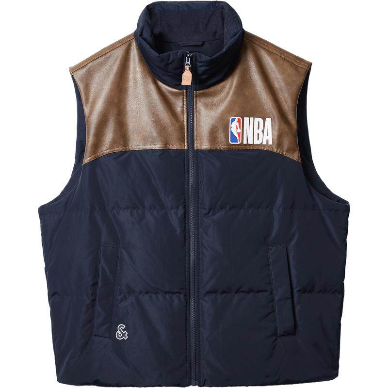 【NBA联名羽绒马甲】杰克琼斯冬季男装新款保暖美式休闲226434006