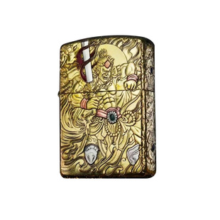 zippo正品打火机 不动明王盔甲官方旗舰店防风煤油送男友礼物高档