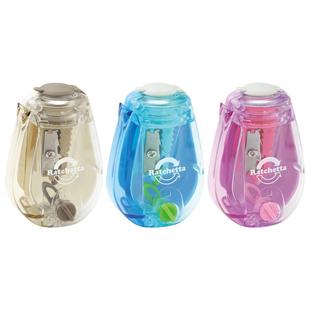 日本SONIC索尼克二段式棘轮卷笔器学生用小型手动削笔器卷笔刀儿童小学生铅笔转笔刀美术生便携削笔刀