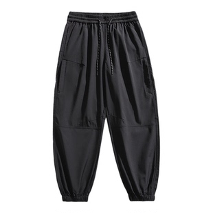 回力户外三防冲锋裤男春秋季2025新款束脚工装伞兵裤男生休闲长裤