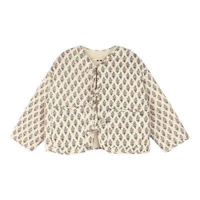 utouto女童冬季碎花棉服