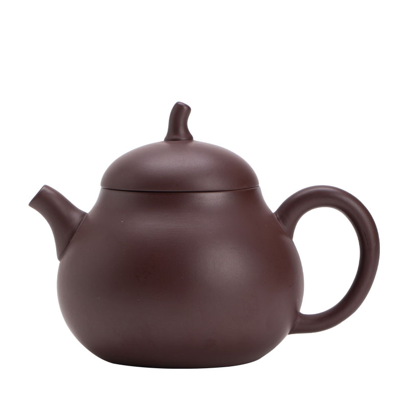 老紫泥凤鸣茄瓜壶家用防烫陶瓷茶壶大容量轻奢家用功夫茶具泡茶壶