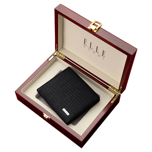 【鹿皮】正品ELLE HOMME男士钱包真皮2025新款奢侈男款品牌皮夹