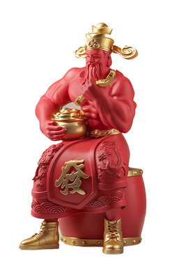 创意个性肌肉财神爷办公室桌面聚财摆件店铺前台装饰品开业送礼