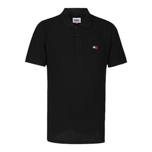 TOMMY汤米男士夏季纯色全棉T恤经典商务休闲气质纯棉短袖POLO衫男