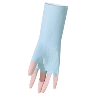 洗碗手套女加厚厨房家务胶皮防水防油清洁耐用橡胶乳胶洗衣服专用