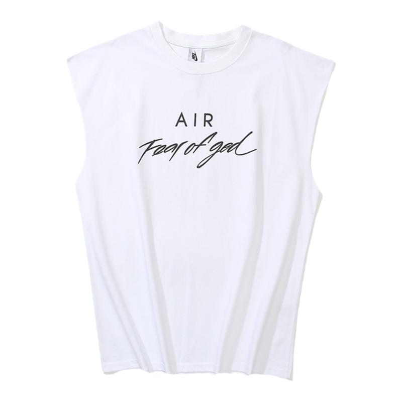 FEAR OF GOD FOG联名高街健身篮球打底宽松无袖背心男运动坎肩T恤