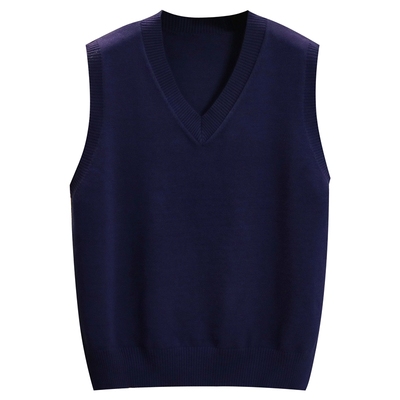 v领加肥加大码mm200毛线马甲背心