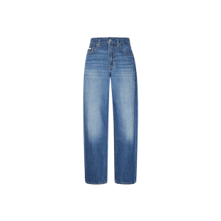 【免费改裤】CK Jeans26早春新款女士美式复古纯棉松弛宽松牛仔裤