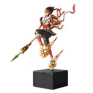 铜哪咤三太子神像摆件哪吒魔童闹海中式家居客厅装饰品黄铜工艺品