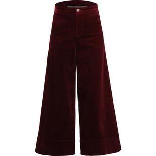 灯芯绒裤子宽松阔腿裤春秋新款高腰大码肥腿裤条绒大脚裤韩版长裤