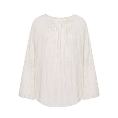 miorastudio喇叭袖坑条针织衫女