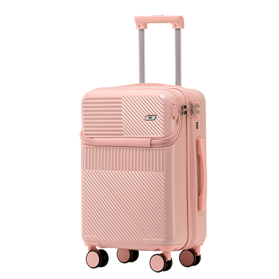 右手箱包前开口带usb旅行箱