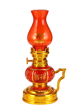 LED电子长明油灯拜老爷婚庆供灯