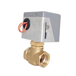 中央空调电动二通阀220v风机盘管两通阀VA7010控制阀执行器DN20