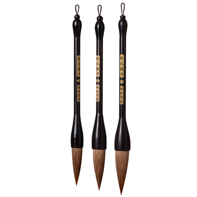 梅林笔庄黑檀木大斗笔狼毫提斗对联大字毛笔福字春联斗方专业级书法专用初学大楷练字国画创作提字榜书抓笔