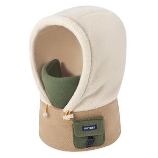 KK树儿童帽子秋冬款宝宝帽子围巾一体帽加厚保暖防风面罩男孩女童