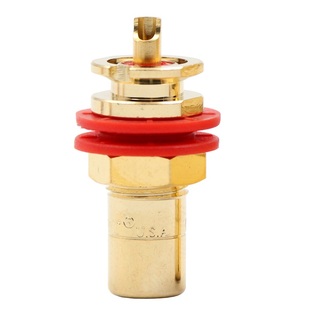 美国CMC 816-WU无氧铜镀24K金 RCA插座 纯铜镀金莲花插座母座端子