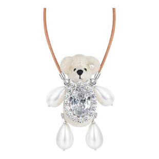 YVMIN尤目 珍珠四肢熊长项链毛衣链珍珠颈链设计师新年生日礼物