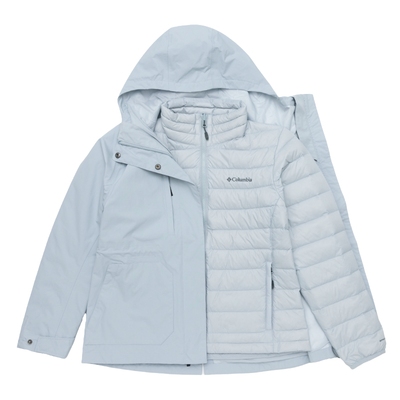 哥伦比亚羽绒服内胆冲锋衣夹克女冬季新款三合一外套女士防风夹克