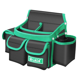 老A大号方形工具包 双层加厚磁性工具腰包电钻挂包便携工具包袋