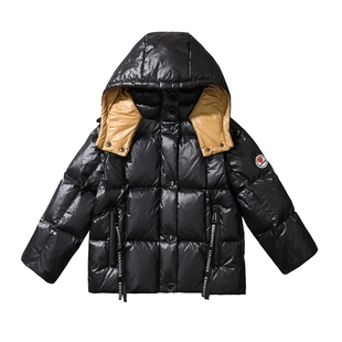 新款加厚中长款男孩女孩宝宝羽绒服洋气宽松韩版外套网红免洗女宝