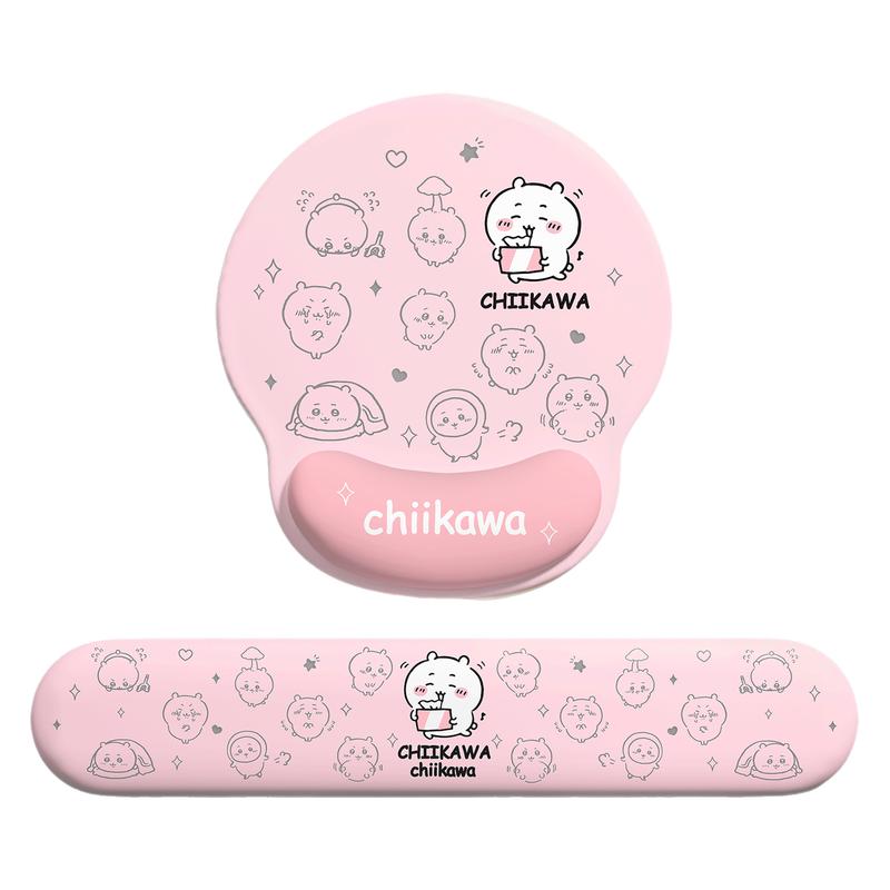 chiikawa护腕鼠标垫吉伊卡哇办公室电脑桌垫男女生高颜值键盘手托