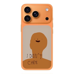 SkinAT适用苹果搞怪风手机背贴 iPhone17 Pro Max背板趣味贴膜 17Pro个性创意贴 松弛敢卡片贴 萌趣卡通贴