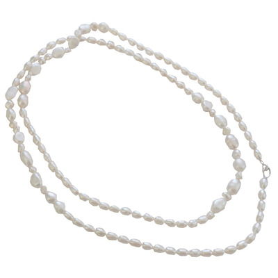 天然珍珠长款毛衣链项链毛衣链