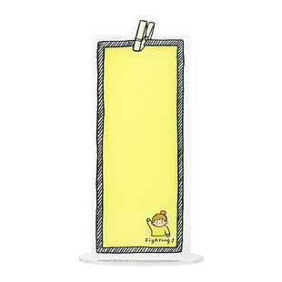 东西一巷电脑屏幕侧边留言板办公桌标签贴板便利贴板台式显示屏侧面工位透明亚克力桌面立牌