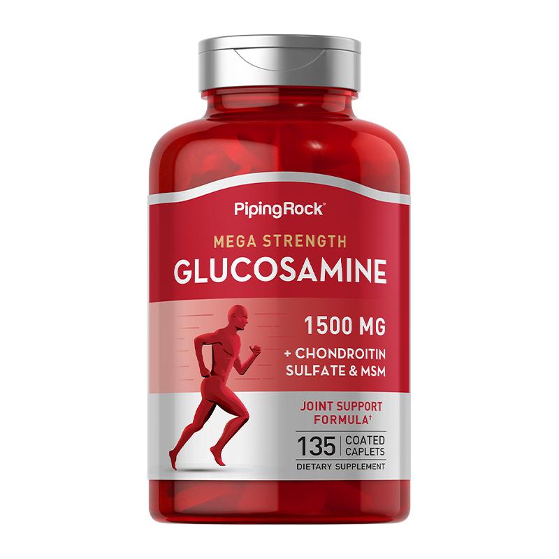 朴诺氨糖红瓶氨基葡萄糖胺软骨素片MSM维骨力1500mg关节不疼