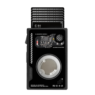 LORZOR砾光定位钱包自动弹出式卡包卡套卡盒超薄EDC适用AirTag