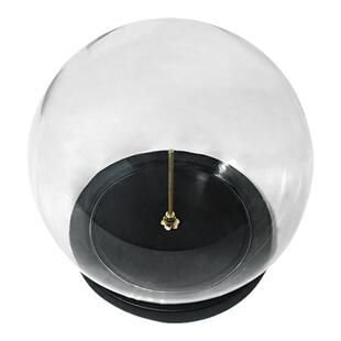 蝴蝶标本玻璃罩纯黑底座装饰杆手工材料摆件微景观干花展示防尘罩