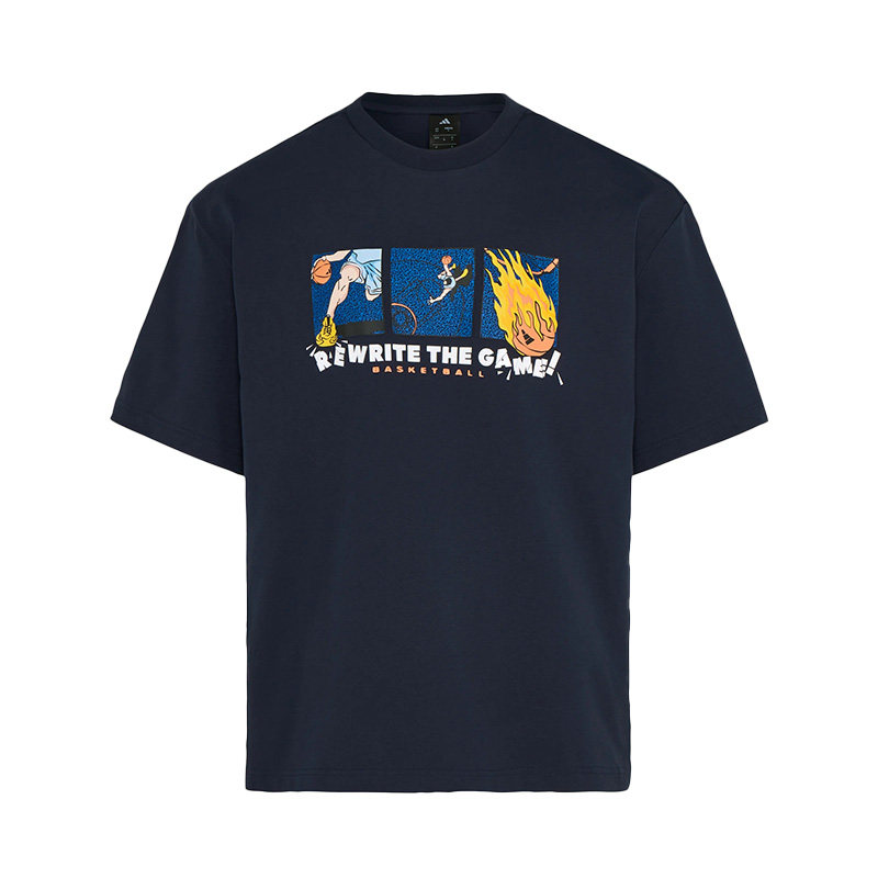 Adidas阿迪达斯男装2026夏季新款BB GFX TEE运动休闲T恤KY3342