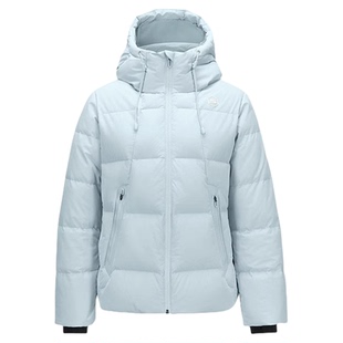 斯凯奇秋冬季女士时尚短款羽绒服外套蓄热保暖防泼水连帽百搭上衣