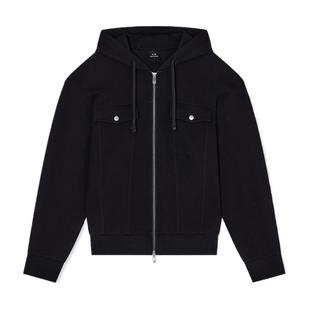 ARMANI EXCHANGE/阿玛尼冬季新款男拉链开衫连帽运动卫衣夹克外套