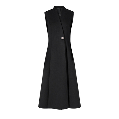 毛呢连衣裙女秋冬女士