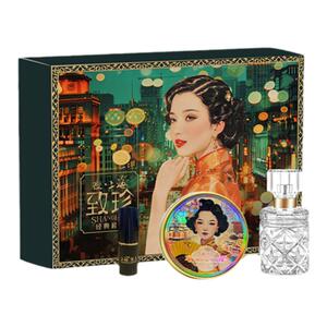 上海女人致珍经典套装礼盒雪花膏